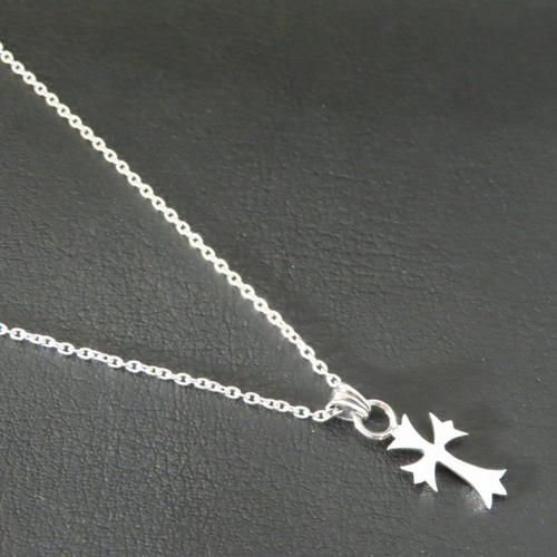 クロスネックレス シルバー925 【刻印無料】 十字架 クロス ネックレス