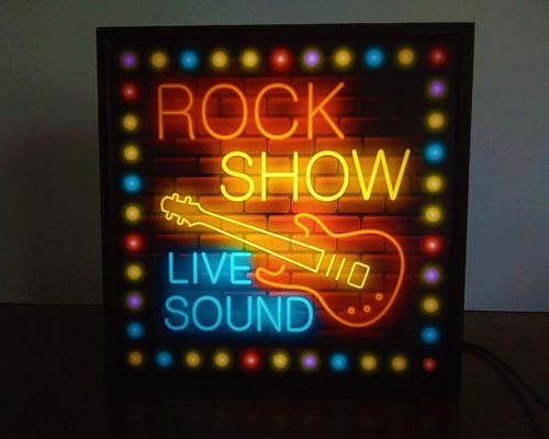 ギター ライブ ロック ミュージック 音楽 バー 看板 置物 雑貨 ライト