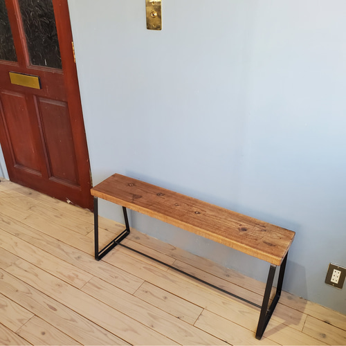 カフェ風デザイン アイアンのヴィンテージベンチ 家cafe気分 キャンプ