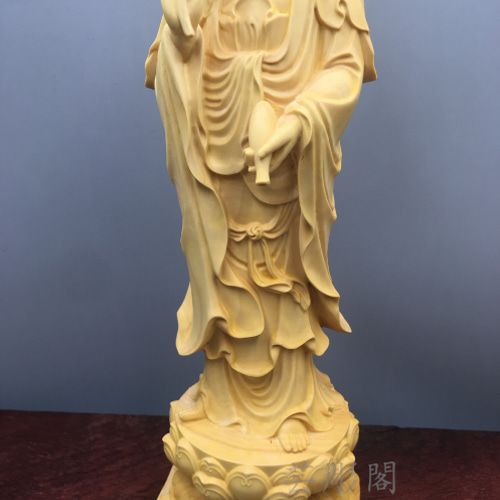 阿弥陀如来三尊 観音菩薩 勢至菩薩 仏教工芸品 木彫仏像 極上品 彫刻