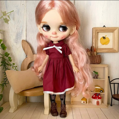 モンストドール ピュアニーモ ミニチュア靴 Mタイプ こげ茶 その他人形