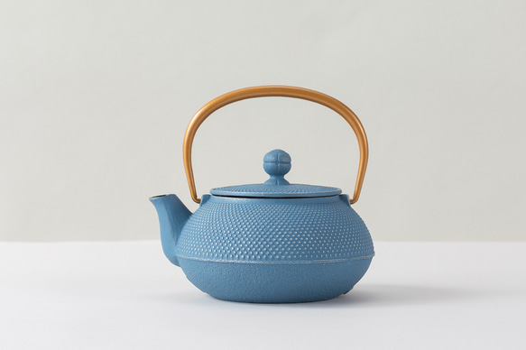 公式】岩鋳 南部鉄器 急須5型アラレ（銀／空色） ポット・急須 IWACHU