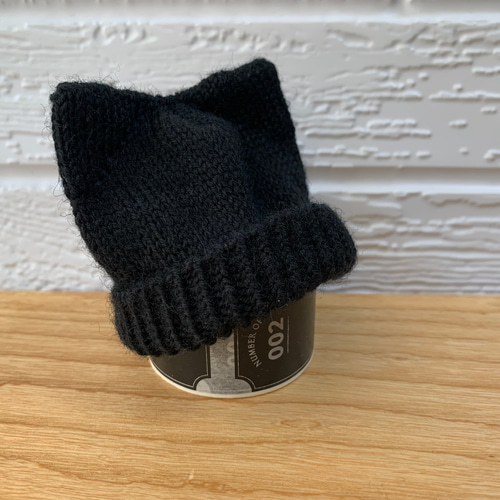 カラーオーダー⭐︎受注制作 】ぬい撮りに！ちびサイズ 猫耳風ニット帽