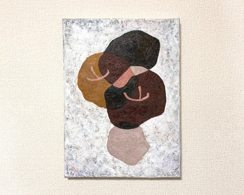 こっぷんかっぷ】油絵 原画 一点物 現代アート モダン F4 こっぷんかっ