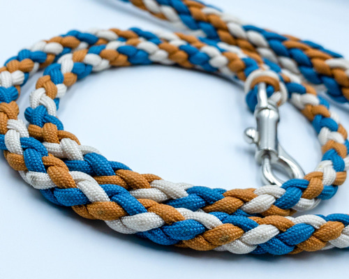 パラコード6つ編みリード 小型犬•中型犬 パラコード リード リード・首輪