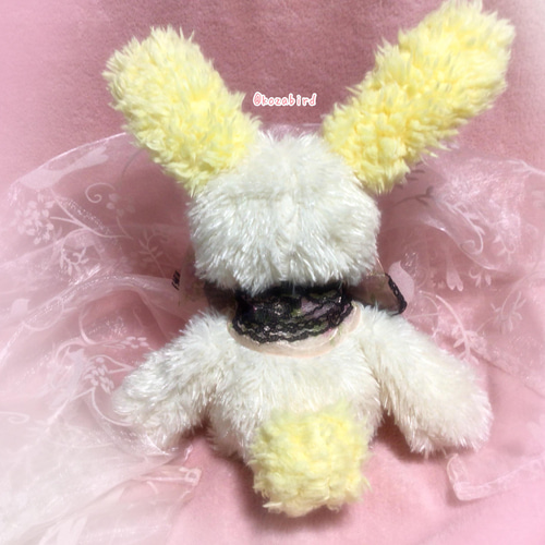 ふわふわうさぎぬいぐるみ（白×黄色） ぬいぐるみ ひな桜 通販