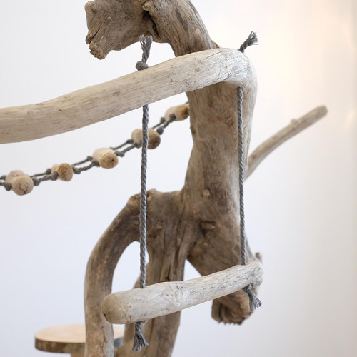 流木バードアスレチック M おもちゃ・ペット小物 Driftwood and birds