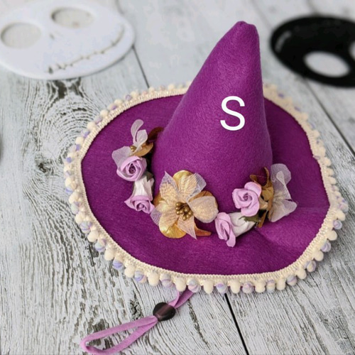 襟つき首輪、ハロウィン限定、スイートロリータ(ブルー)わんちゃん猫