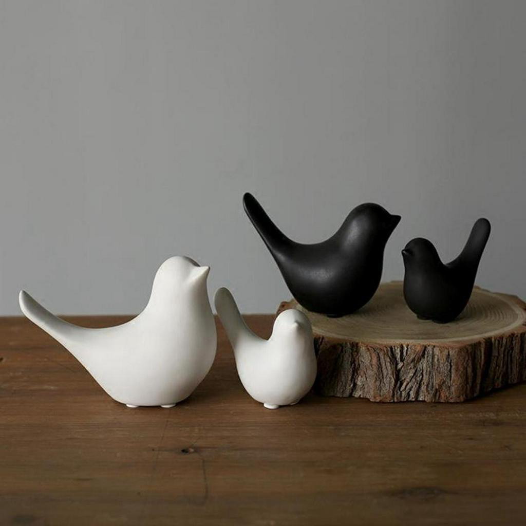 幾何学模様の陶器製鳥置物 Herend