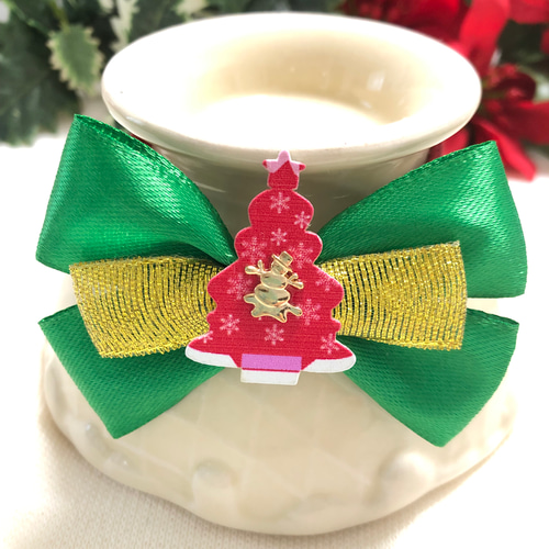 送料無料】クリスマスツリーリボン業務用チョーカー【28本セット