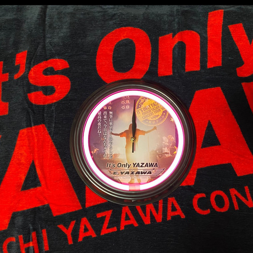 矢沢永吉 YAZAWA ネオン管掛け時計 ロック 掛け時計・置き時計 まーの