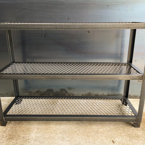 アイアンシューズラック3段仕様［幅900㎜×高さ640㎜］植物棚 シェルフ