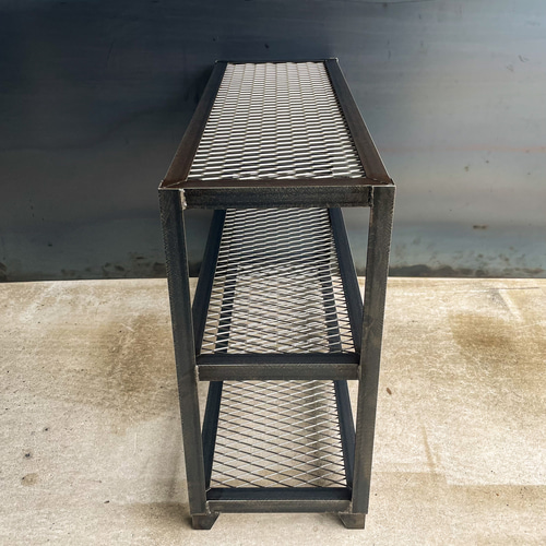 アイアンシューズラック3段仕様［幅900㎜×高さ640㎜］植物棚 シェルフ