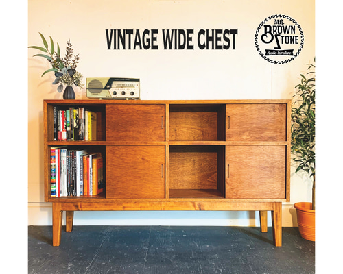 VINTAGE WIDE CHEST サイズ変更可能‼︎ 本棚 チェスト 北欧 ビンテージ
