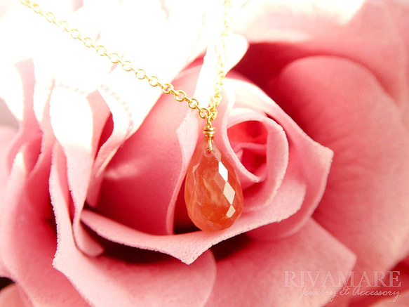 華やかピンクオレンジ 宝石質インカローズ 9mm ペルー産ロードクロ