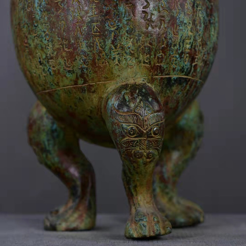 青銅器獣面文方鼎レプリカNO.182