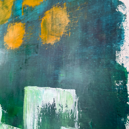 手描き抽象画（油彩）：「長雨」 F8サイズ 絵画 Zarathustra AP 通販