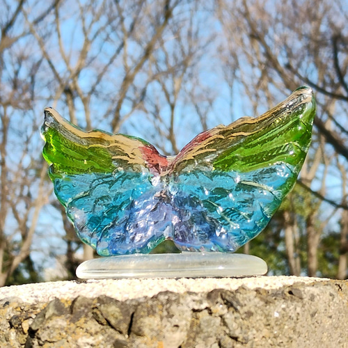 ✨緑色のイタリア製のガラスアート ✨緑色のイタリア製のガラスアート