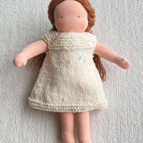 編み図』ウォルドルフ人形 C体用 ワンピース 編み図・パターン Beau