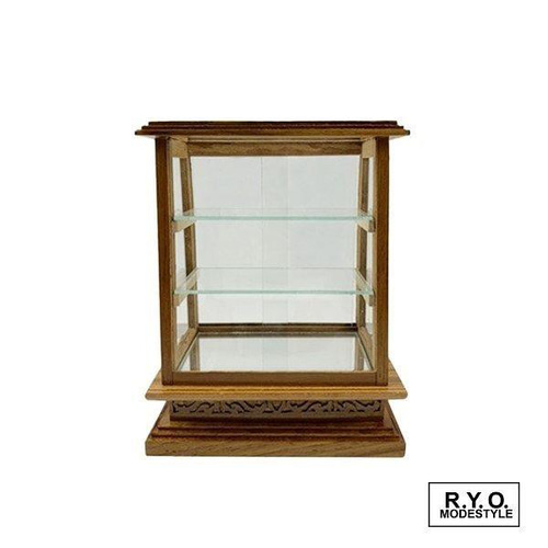 ミニチュア ショーケース 四角 背面引出し 木製ガラスケース その他