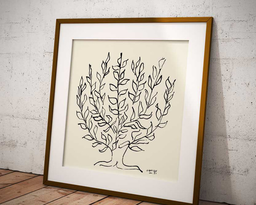 アンリ・マティス アートフレーム (低木) platane 複製画 ポスター