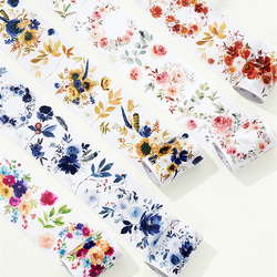 海外マステ 21巻まとめ売り 花装飾 海外マステ 21巻まとめ売り 花装飾