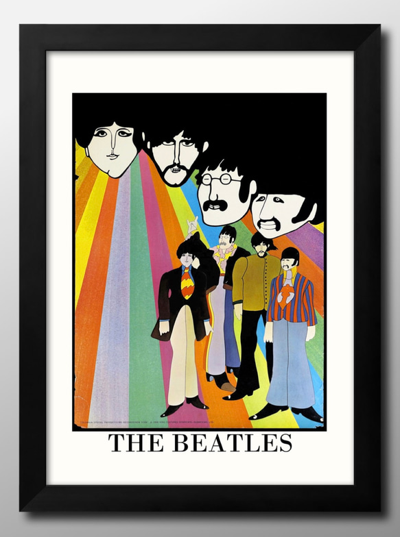 13348□ポスター 絵画 A3サイズ『ビートルズ イエローサブマリン