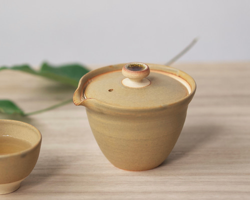 陶器製急須 丸型 ドリッピング釉薬 信楽焼 特大急須 57cm 骨董品 陶器