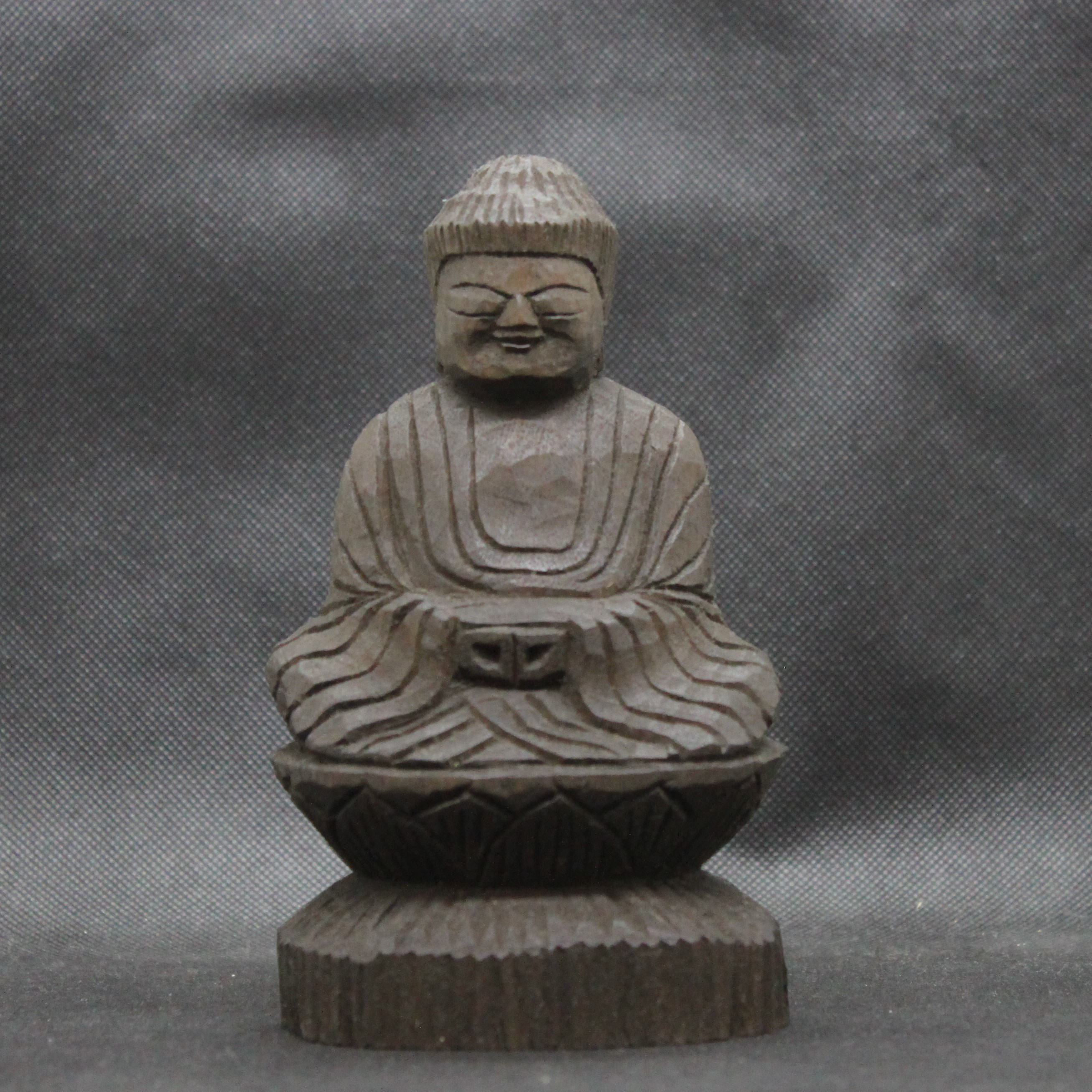 阿弥陀如来坐像（15cm an4020）仏像 円空仏 摸刻 木彫 彫刻 円空工房