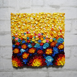 油絵 油彩 油彩画 絵画 アートパネル【青いかすみ草】 絵画 HR 通販