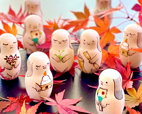 手作りする 純銅 中実 うさぎ 工芸品 置物96