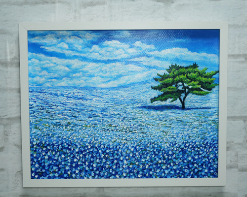 油絵スペインの丘 油絵スペインの丘