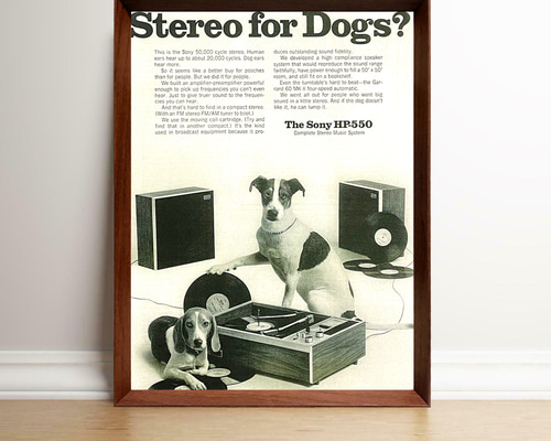 ソニー ステレオ 60年代 アメリカ ヴィンテージ 広告 額付 ポスター