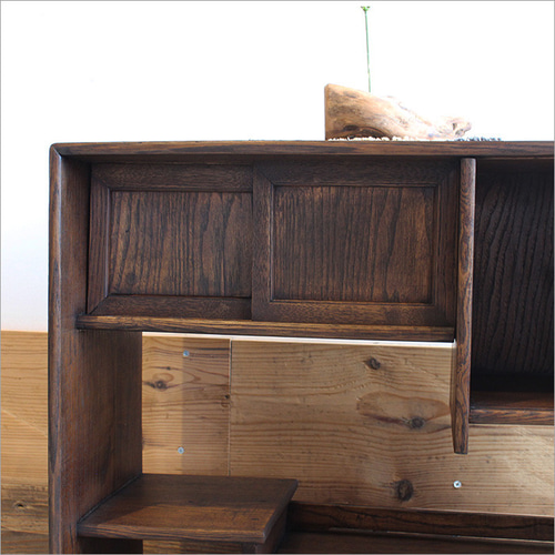 欅 茶箪笥 中古 木製 タンス チェスト アンティーク 和風 飾り棚 和風