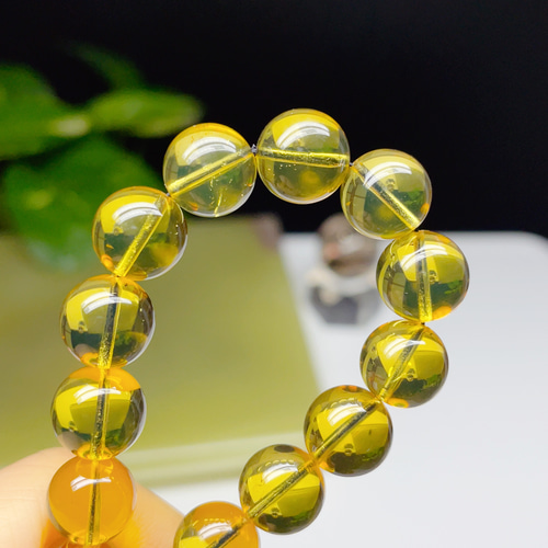 高品質】 天然琥珀 アンバー ブルーアンバー ブレスレット 天然石