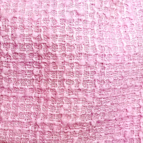 イタリア製シャネルツイード生地 ピンク はぎれ Luxury Fablic 通販