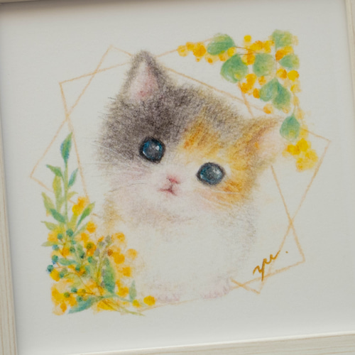 気高き猫 色鉛筆画 パステル 色鉛筆」で猫を描くの？いや○○の方が