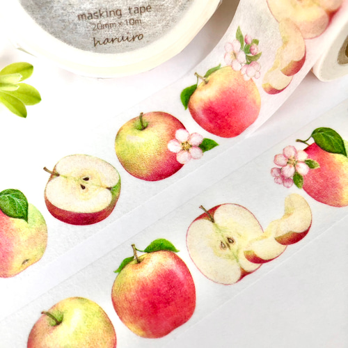 りんご マスキングテープ（Washi tape） マスキングテープ haruiro