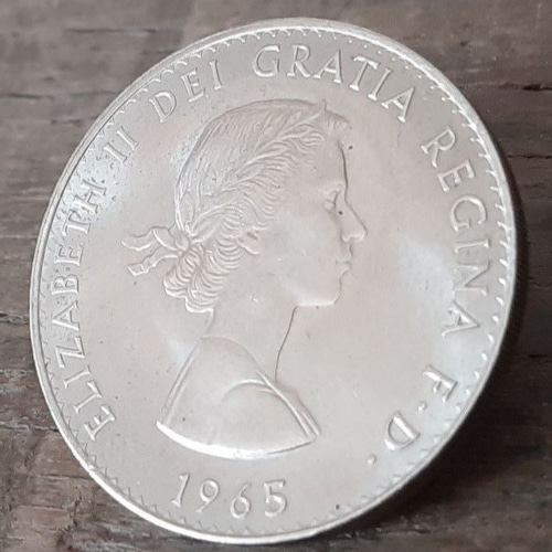 エリザベス女王 英国 イギリス 1965年 ブリティッシュ クラウン コイン