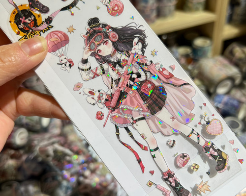 ☆ハシビ口コウ☆様♡中古海外マステ 巻き売り PET 貝殻光 人物マステ