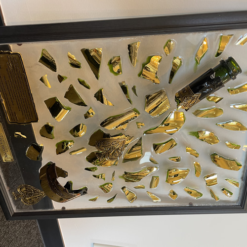 1点物】 アルマンドゴールド クラッシュアート シャンパンアート 一点