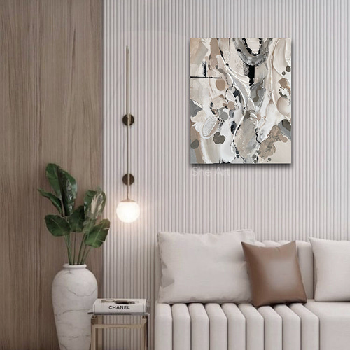 原画XL：65×53・modern・グレージュ /モダンアート・北欧 絵画 モダン