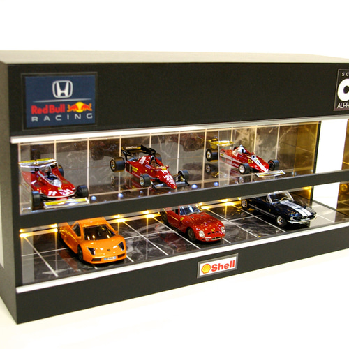 Noel・ハニカム照明/黒基調・2層式ディスプレーBOX・ネオジオラマ