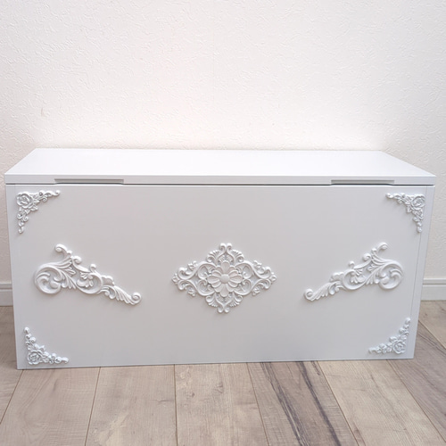 ロココ調 ゆ〜っくりしま〜るベンチ型 収納ボックス ソファ・ベンチ OC