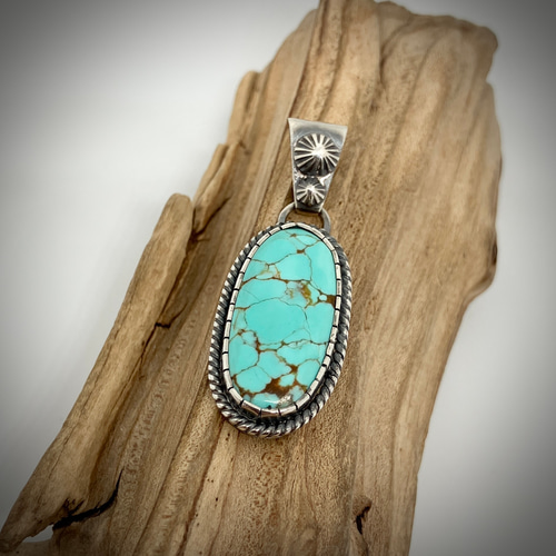 ナンバーエイト ターコイズ トルコ石 シルバー ネックレス ペンダント