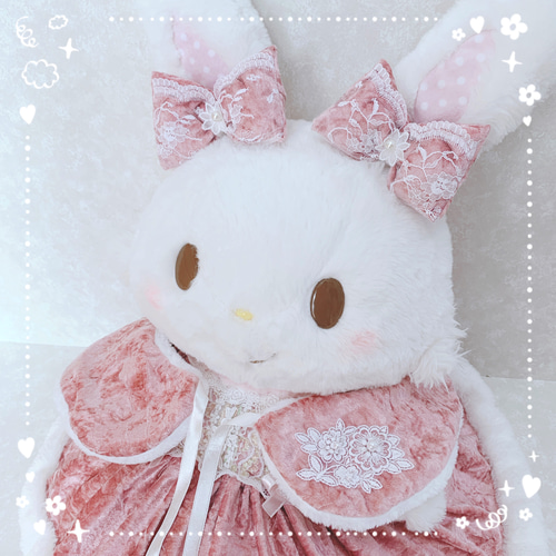 ウィッシュミーメルメルメルドール ピンクベロアwinterコスチューム