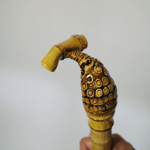 アンティーク 根ぶちの竹杖