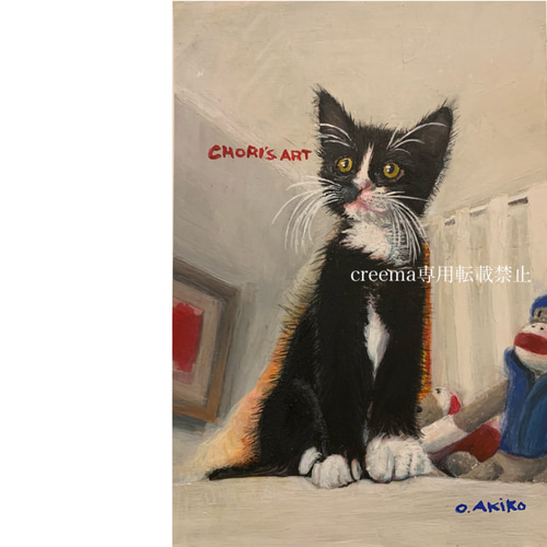 専用）クボユキ コルク画 原画 猫2点 専用）クボユキ コルク画 原画 猫