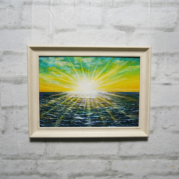 油絵 油彩 油彩画 絵 絵画 【希望の朝】 絵画 HR 通販 16185674