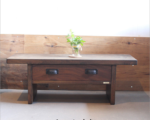 小さな文机 アンティーク 古材 おしゃれ ローテーブル テレビ台 無垢材